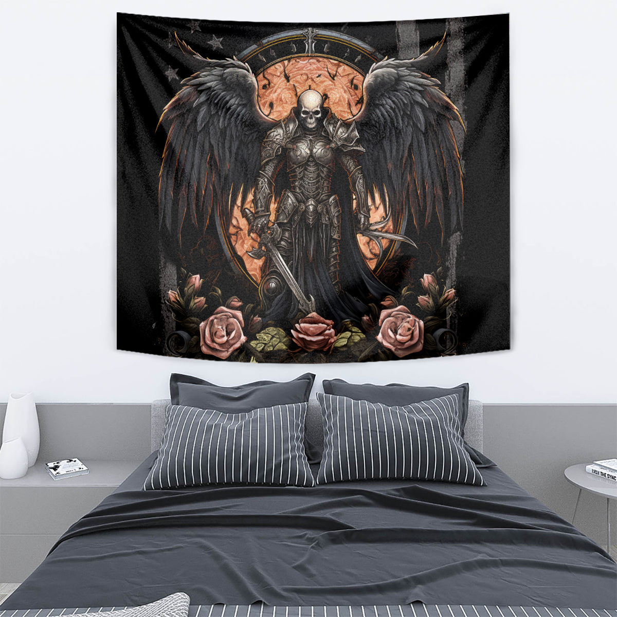 Warrior Skull Tapestry Warriors Are The One Who Always Fight - Wonder Print Shop