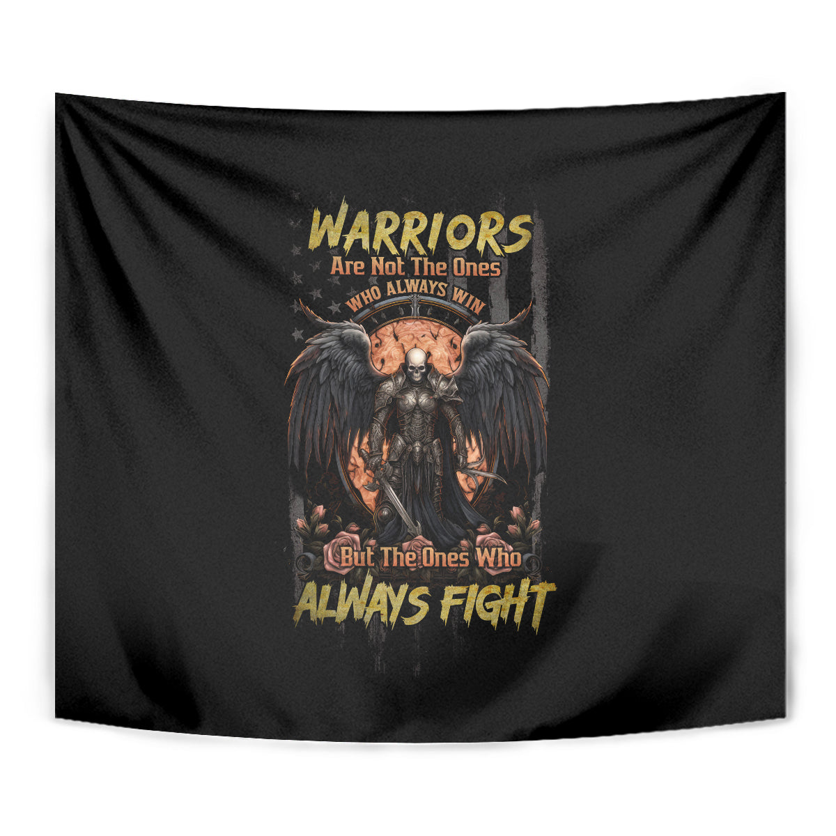 Warrior Skull Tapestry Warriors Are The One Who Always Fight - Wonder Print Shop