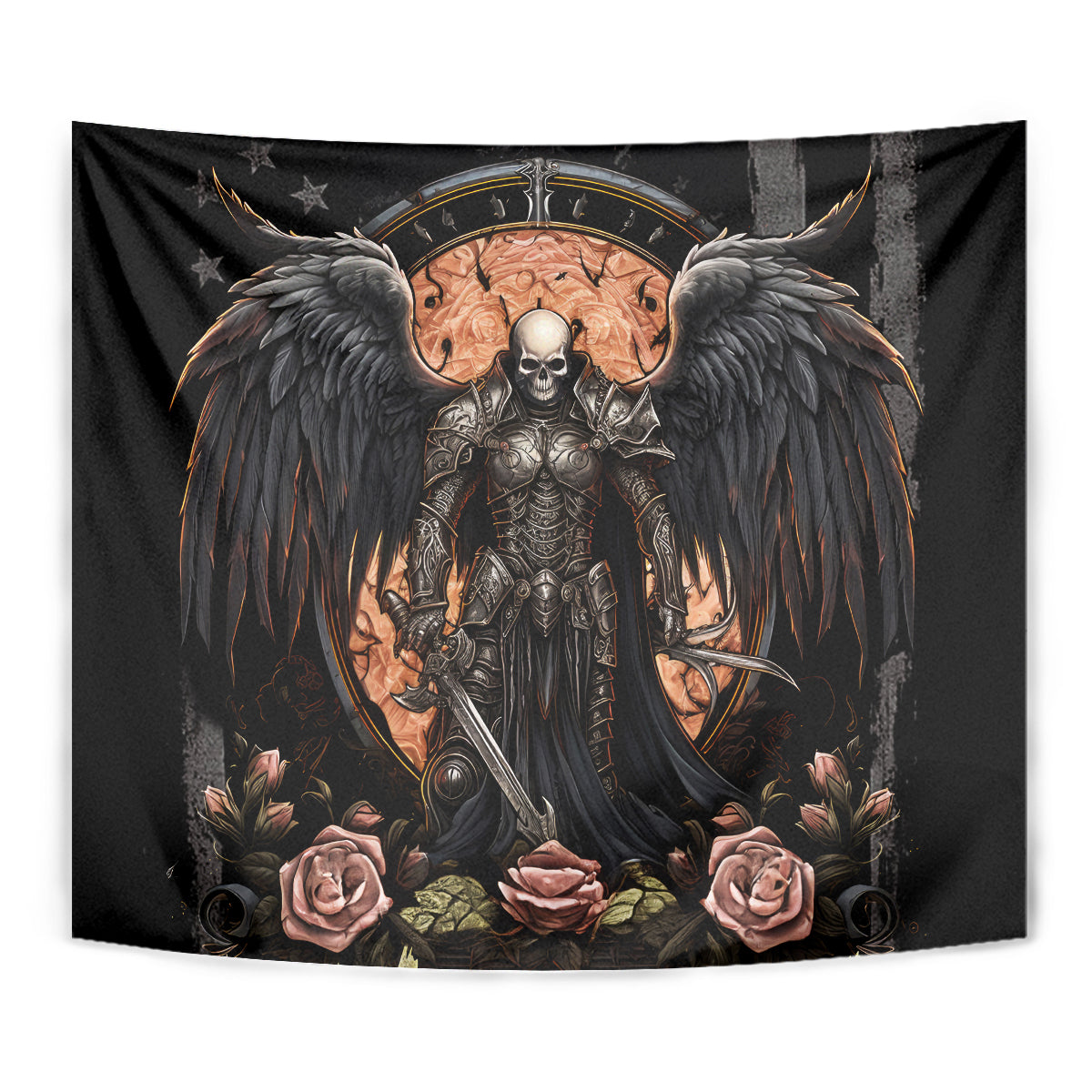 Warrior Skull Tapestry Warriors Are The One Who Always Fight - Wonder Print Shop