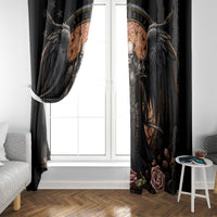 Warrior Skull Window Curtain Warriors Are The One Who Always Fight - Wonder Print Shop
