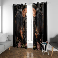Warrior Skull Window Curtain Warriors Are The One Who Always Fight - Wonder Print Shop
