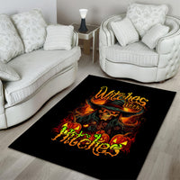 Witch Skull Area Rug Witches With Hitches - Wonder Print Shop