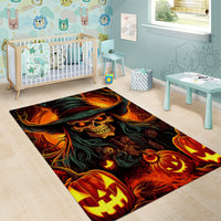 Witch Skull Area Rug Witches With Hitches - Wonder Print Shop
