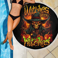 Witch Skull Beach Blanket Witches With Hitches - Wonder Print Shop