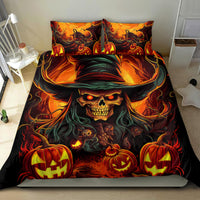 Witch Skull Bedding Set Witches With Hitches - Wonder Print Shop