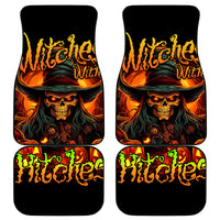 Witch Skull Car Mats Witches With Hitches - Wonder Print Shop