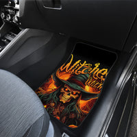 Witch Skull Car Mats Witches With Hitches - Wonder Print Shop