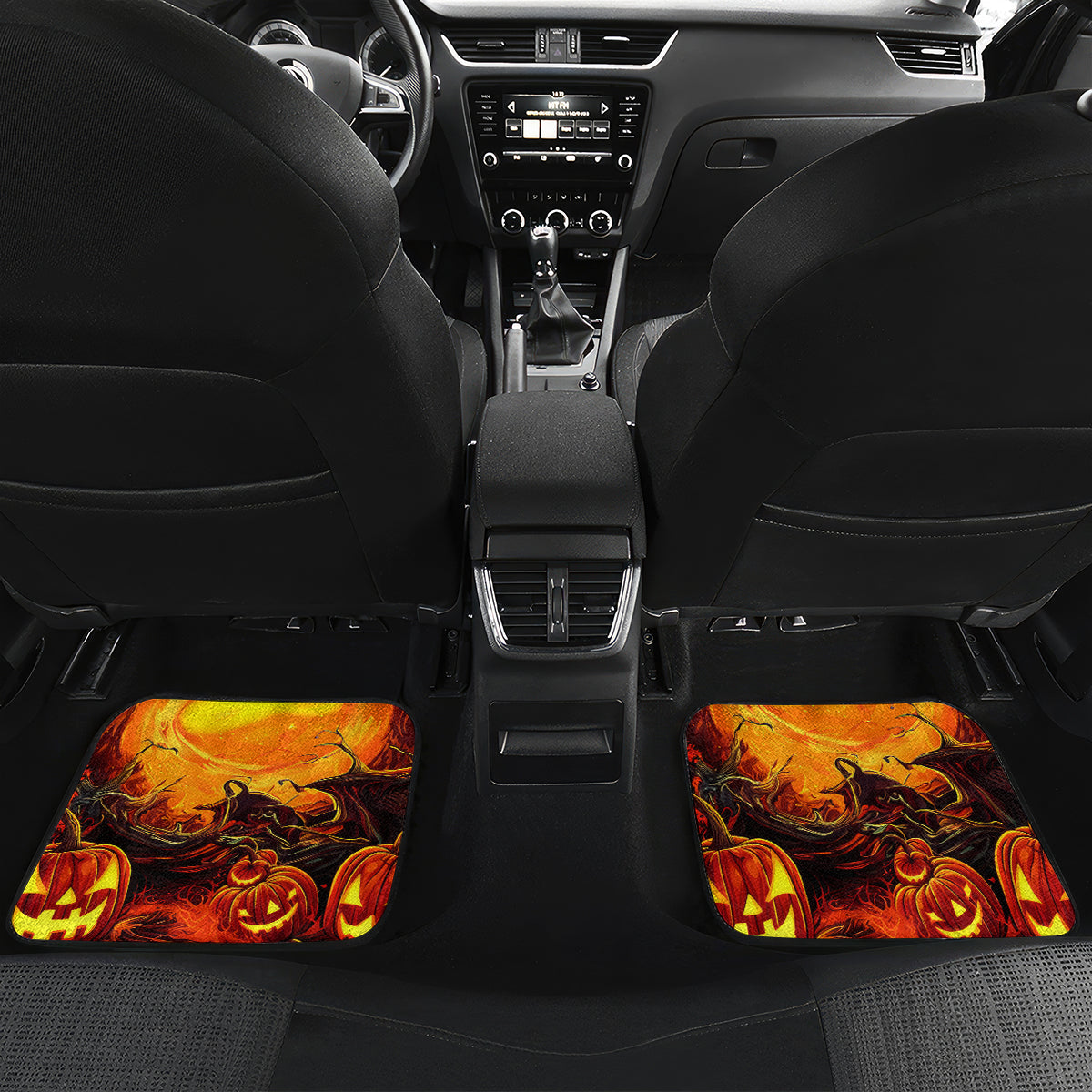 Witch Skull Car Mats Witches With Hitches - Wonder Print Shop