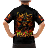 Witch Skull Family Matching Mermaid Dress and Hawaiian Shirt Witches With Hitches - Wonder Print Shop