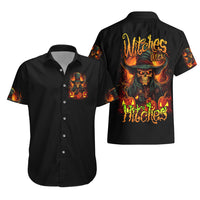 Witch Skull Hawaiian Shirt Witches With Hitches - Wonder Print Shop