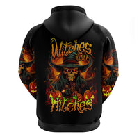 Witch Skull Hoodie Witches With Hitches - Wonder Print Shop