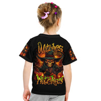 Witch Skull Kid T Shirt Witches With Hitches - Wonder Print Shop