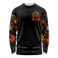 Witch Skull Long Sleeve Shirt Witches With Hitches - Wonder Print Shop