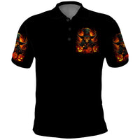 Witch Skull Polo Shirt Witches With Hitches - Wonder Print Shop
