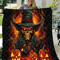 Witch Skull Quilt Witches With Hitches - Wonder Print Shop