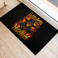 Witch Skull Rubber Doormat Witches With Hitches - Wonder Print Shop