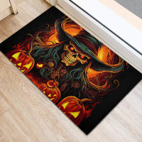 Witch Skull Rubber Doormat Witches With Hitches - Wonder Print Shop