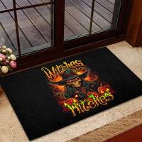 Witch Skull Rubber Doormat Witches With Hitches - Wonder Print Shop