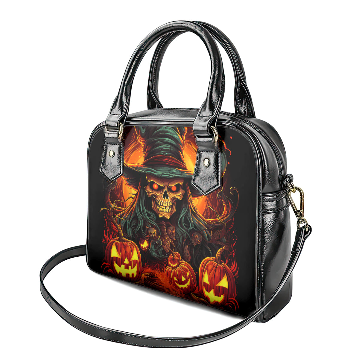 Witch Skull Shoulder Handbag Witches With Hitches