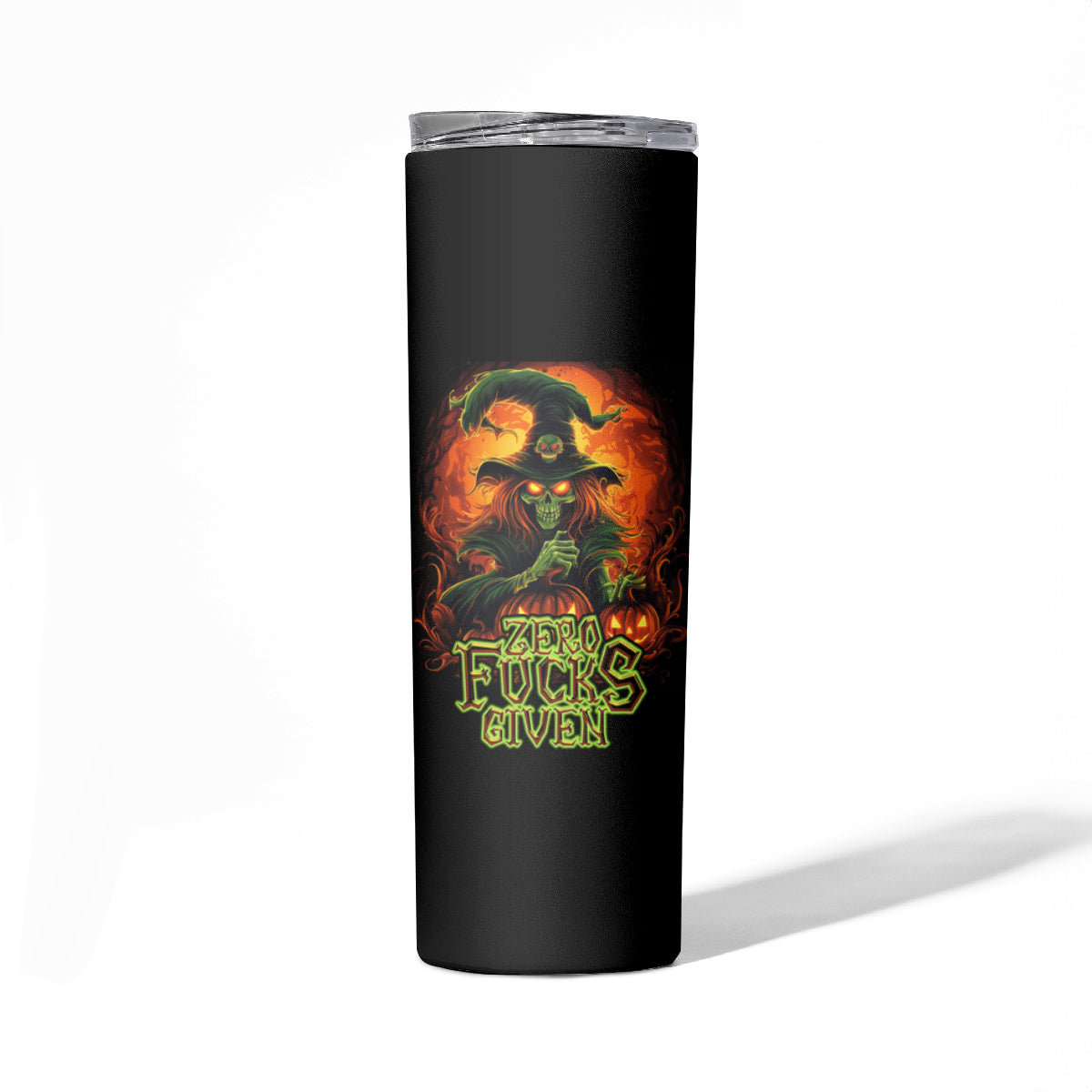 Witch Skull Skinny Tumbler Witches With Hitches - Wonder Print Shop