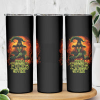 Witch Skull Skinny Tumbler Witches With Hitches - Wonder Print Shop