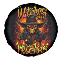 Witch Skull Spare Tire Cover Witches With Hitches - Wonder Print Shop