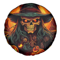 Witch Skull Spare Tire Cover Witches With Hitches - Wonder Print Shop
