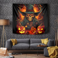 Witch Skull Tapestry Witches With Hitches - Wonder Print Shop