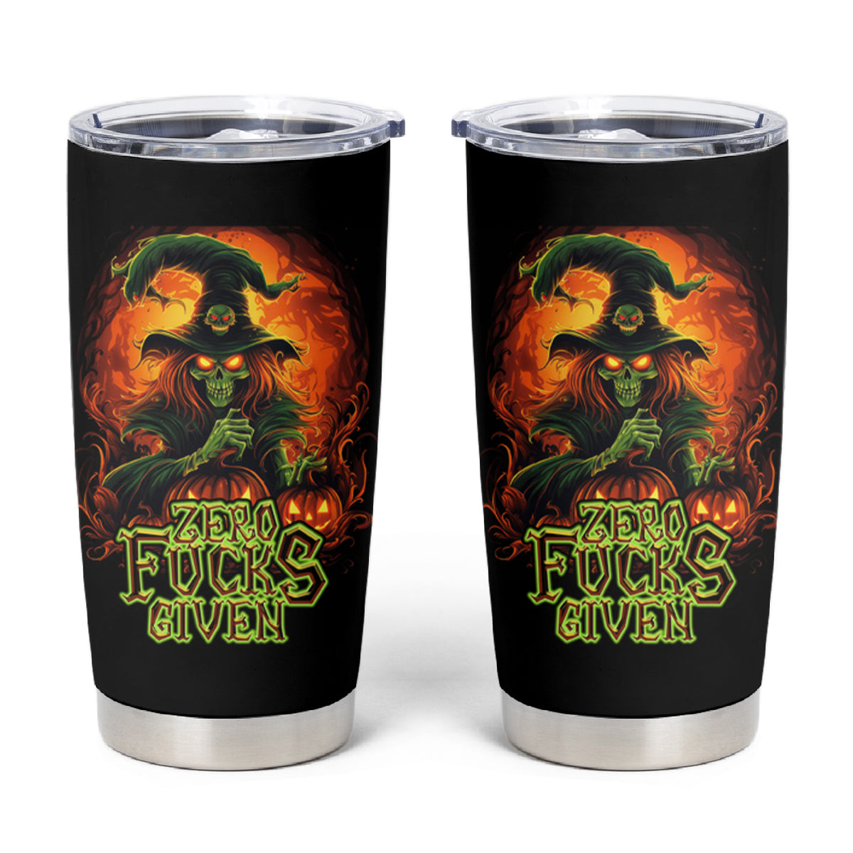 Witch Skull Tumbler Cup Witches With Hitches - Wonder Print Shop
