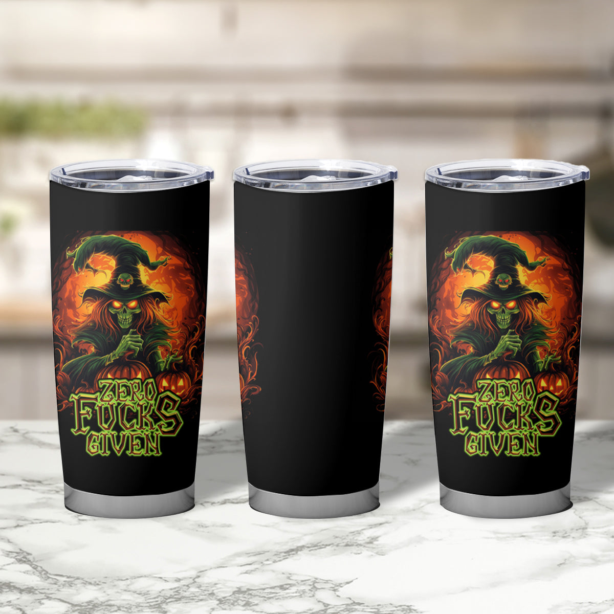 Witch Skull Tumbler Cup Witches With Hitches - Wonder Print Shop