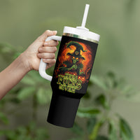 Witch Skull Tumbler With Handle Witches With Hitches - Wonder Print Shop