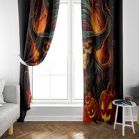 Witch Skull Window Curtain Witches With Hitches - Wonder Print Shop