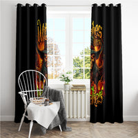 Witch Skull Window Curtain Witches With Hitches - Wonder Print Shop