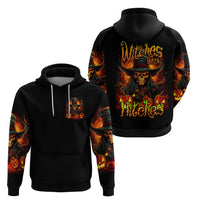 Witch Skull Zip Hoodie Witches With Hitches - Wonder Print Shop
