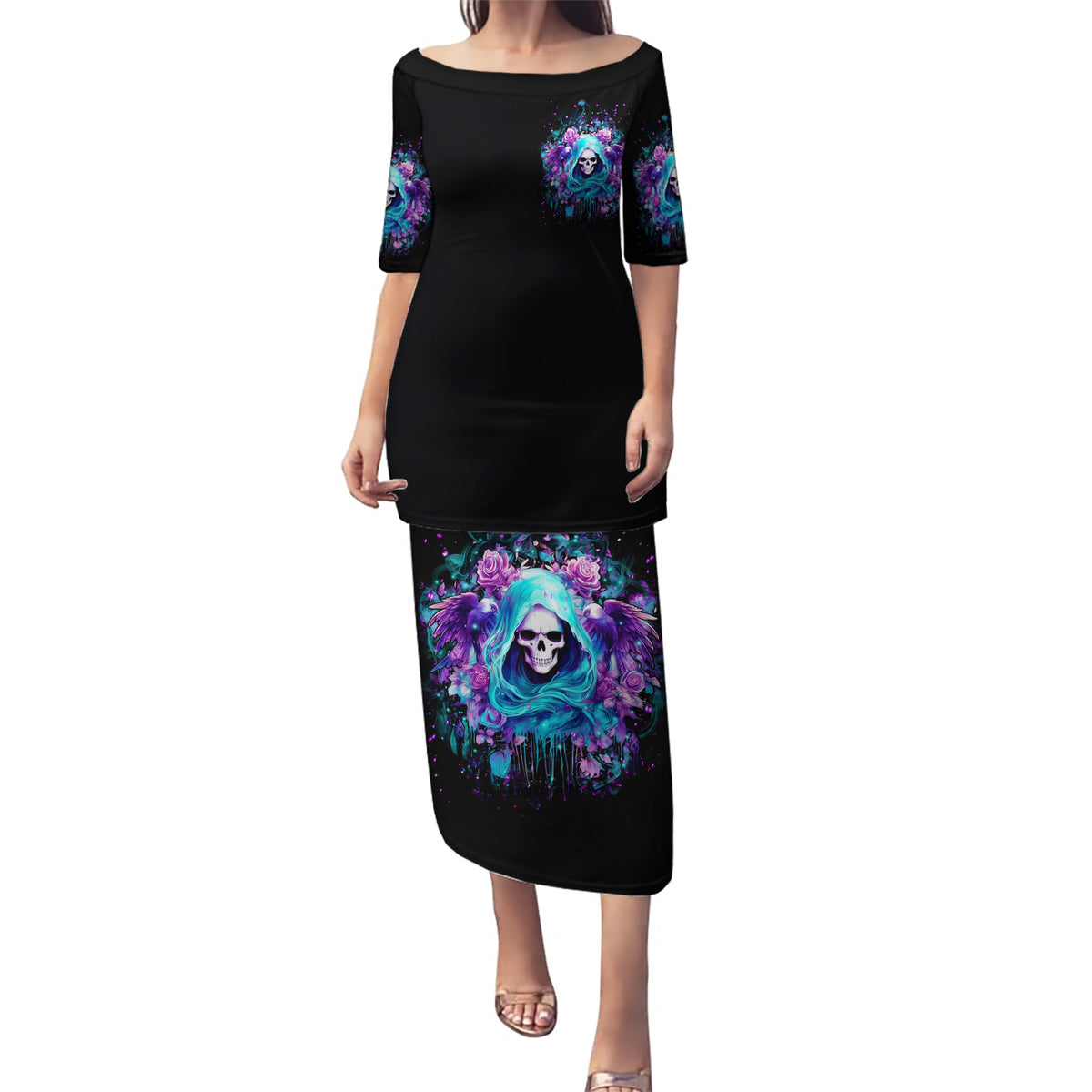 Fairy Skull Puletasi Once Upon A Time I Was Sweet And Innocent And Then Shit Happens - Wonder Print Shop