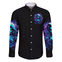 Witch Skull Family Matching Puletasi and Hawaiian Shirt I Was Born With My Heart On My Sleeve A Fire In My Soul And Amout Can't Control - Wonder Print Shop