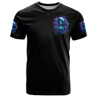 Witch Skull T Shirt I Was Born With My Heart On My Sleeve A Fire In My Soul And Amout Can't Control - Wonder Print Shop