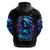 Witch Skull Zip Hoodie I Was Born With My Heart On My Sleeve A Fire In My Soul And Amout Can't Control - Wonder Print Shop