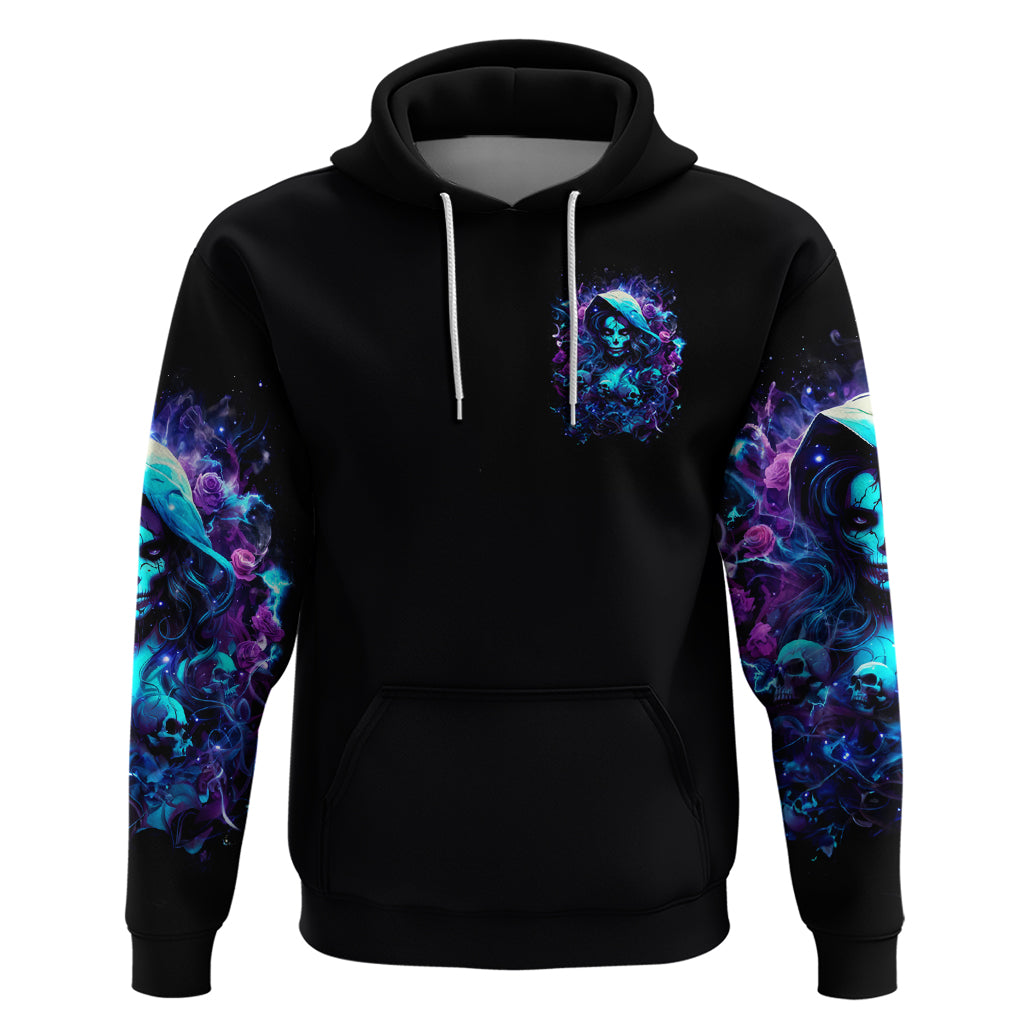 Witch Skull Zip Hoodie I Was Born With My Heart On My Sleeve A Fire In My Soul And Amout Can't Control - Wonder Print Shop