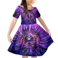 Sunflower Skull Family Matching Mermaid Dress and Hawaiian Shirt The Good Girl In Me Got Tired Of The Bullshit - Wonder Print Shop