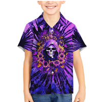 Sunflower Skull Family Matching Mermaid Dress and Hawaiian Shirt The Good Girl In Me Got Tired Of The Bullshit - Wonder Print Shop