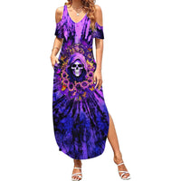 Sunflower Skull Family Matching Summer Maxi Dress and Hawaiian Shirt The Good Girl In Me Got Tired Of The Bullshit - Wonder Print Shop