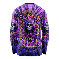 Sunflower Skull Long Sleeve Shirt The Good Girl In Me Got Tired Of The Bullshit - Wonder Print Shop