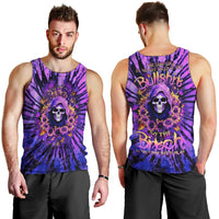 Sunflower Skull Men Tank Top The Good Girl In Me Got Tired Of The Bullshit - Wonder Print Shop