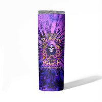 Sunflower Skull Skinny Tumbler The Good Girl In Me Got Tired Of The Bullshit - Wonder Print Shop