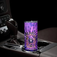 Sunflower Skull Skinny Tumbler The Good Girl In Me Got Tired Of The Bullshit - Wonder Print Shop