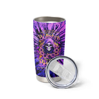 Sunflower Skull Tumbler Cup The Good Girl In Me Got Tired Of The Bullshit - Wonder Print Shop