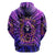 Sunflower Skull Zip Hoodie The Good Girl In Me Got Tired Of The Bullshit - Wonder Print Shop