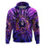 Sunflower Skull Zip Hoodie The Good Girl In Me Got Tired Of The Bullshit - Wonder Print Shop