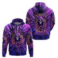 Sunflower Skull Zip Hoodie The Good Girl In Me Got Tired Of The Bullshit - Wonder Print Shop